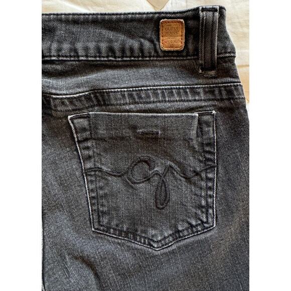 GUESS Vintage Daredevil Bootcut Black Denim Jeans Size 30 (90s y2k retro) - Picture 3 of 5